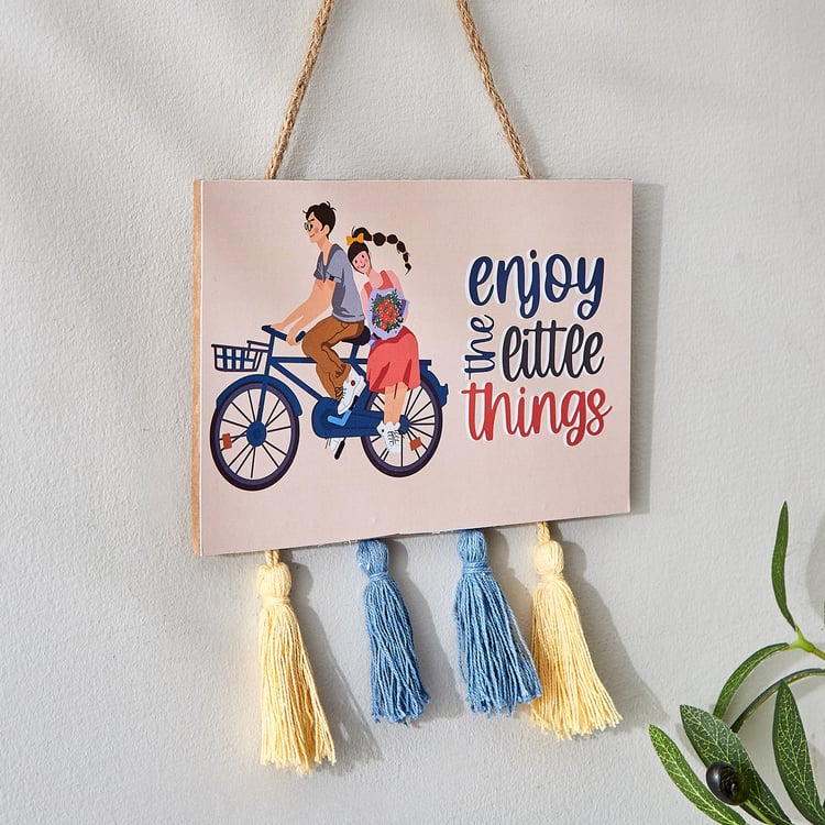 Garnet Interior Wooden Couple Hanging Wall Accent