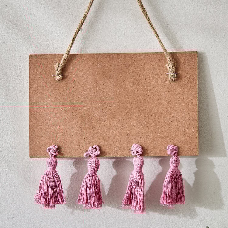 Garnet Interior Wooden Welcome Hanging Wall Accent