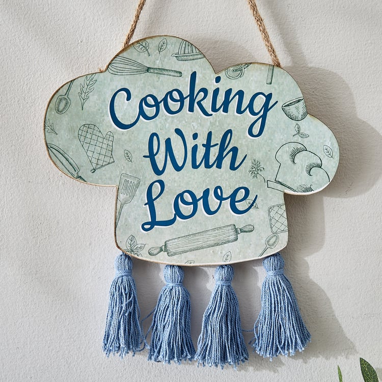 Garnet Interior Wooden Kitchen Quote Hanging Wall Accent