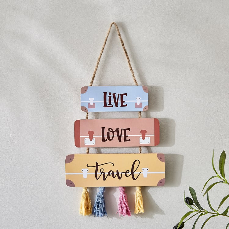 Garnet Interior Wooden Hanging Quote Wall Accent