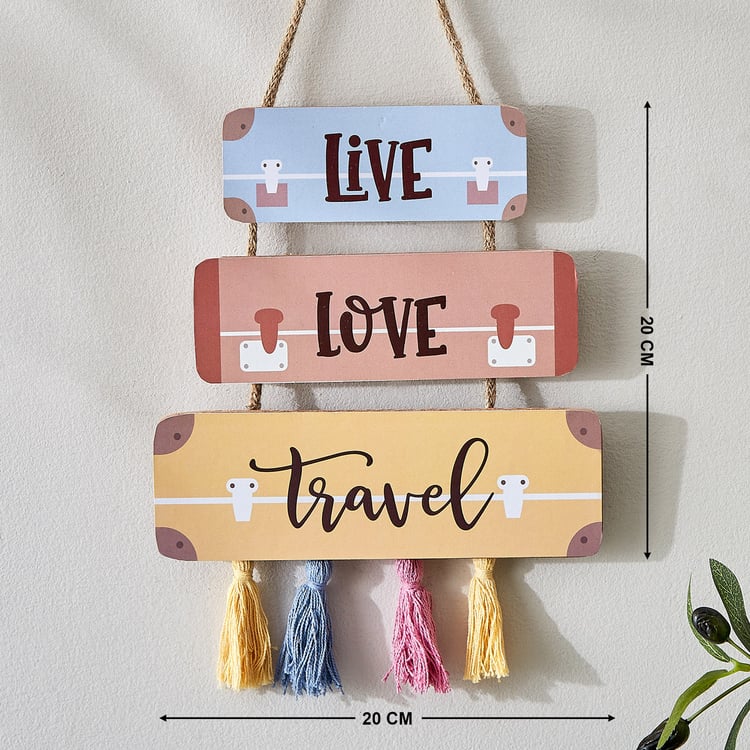 Garnet Interior Wooden Hanging Quote Wall Accent