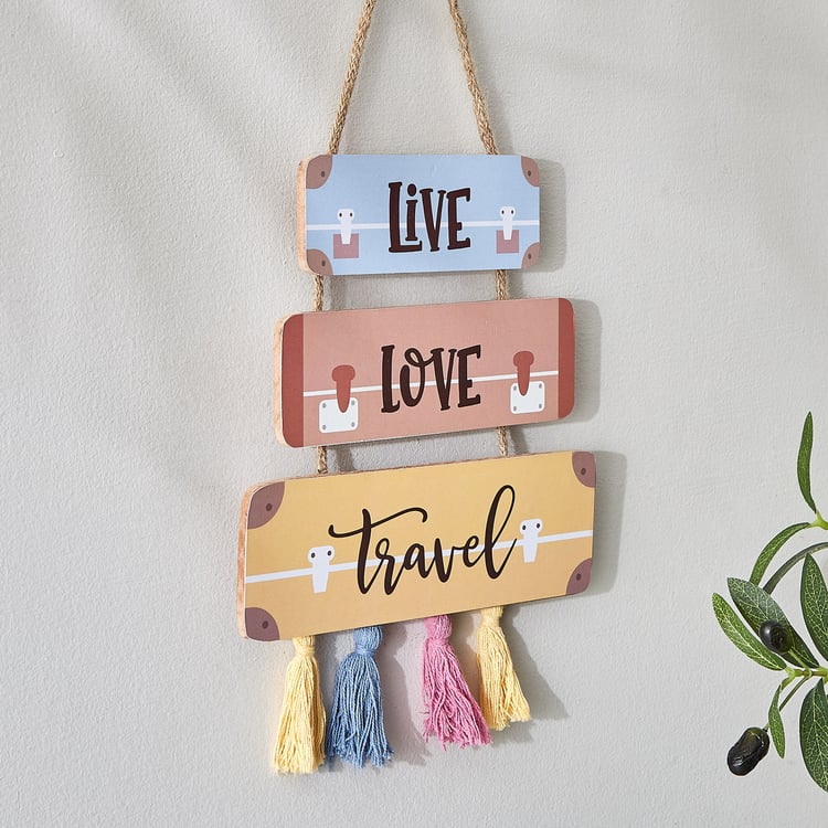 Garnet Interior Wooden Hanging Quote Wall Accent