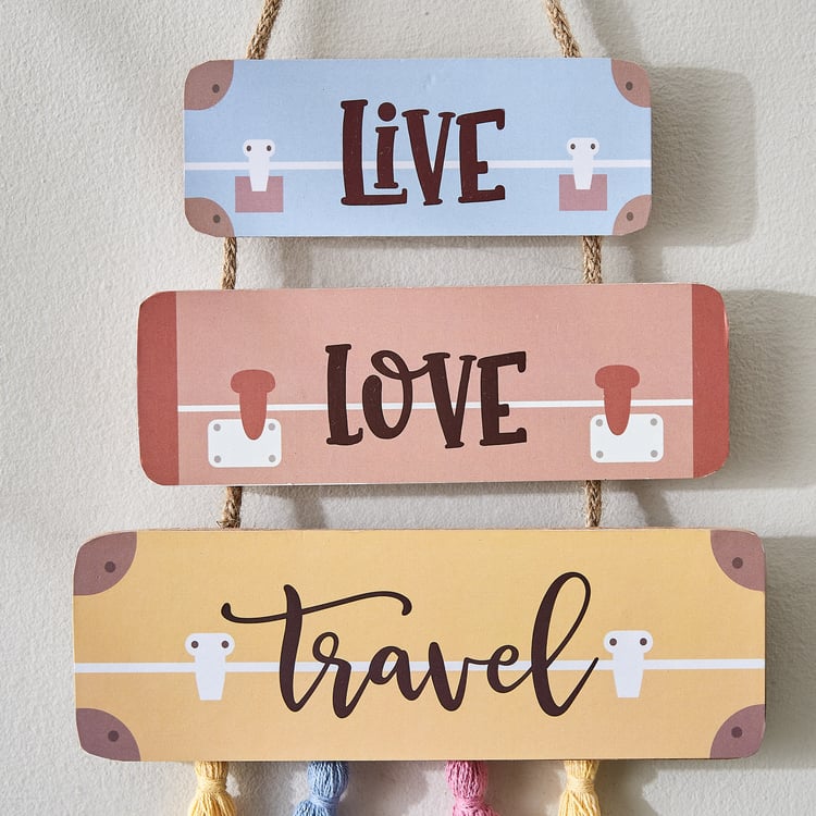 Garnet Interior Wooden Hanging Quote Wall Accent