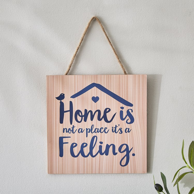 Garnet Interior Wooden Hanging Quote Wall Accent