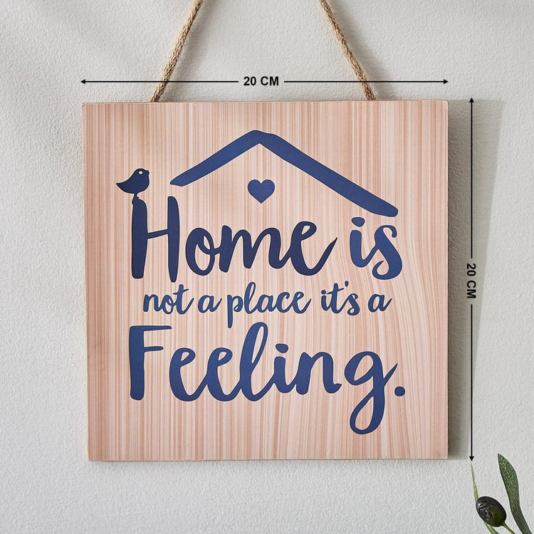 Garnet Interior Wooden Hanging Quote Wall Accent