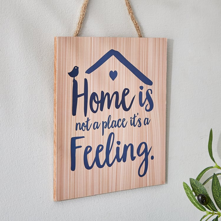 Garnet Interior Wooden Hanging Quote Wall Accent