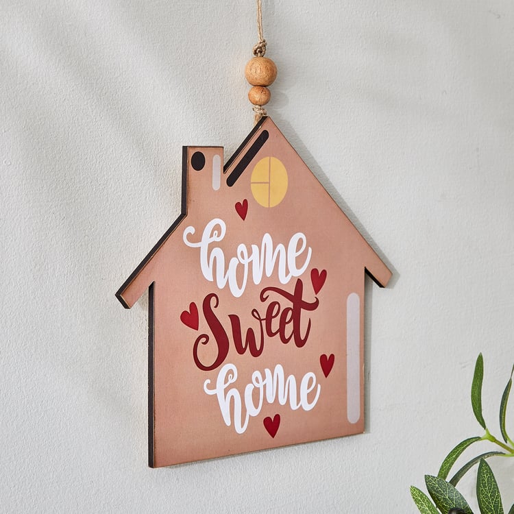 Garnet Interior Wooden Home Sweet Home Hanging Wall Accent