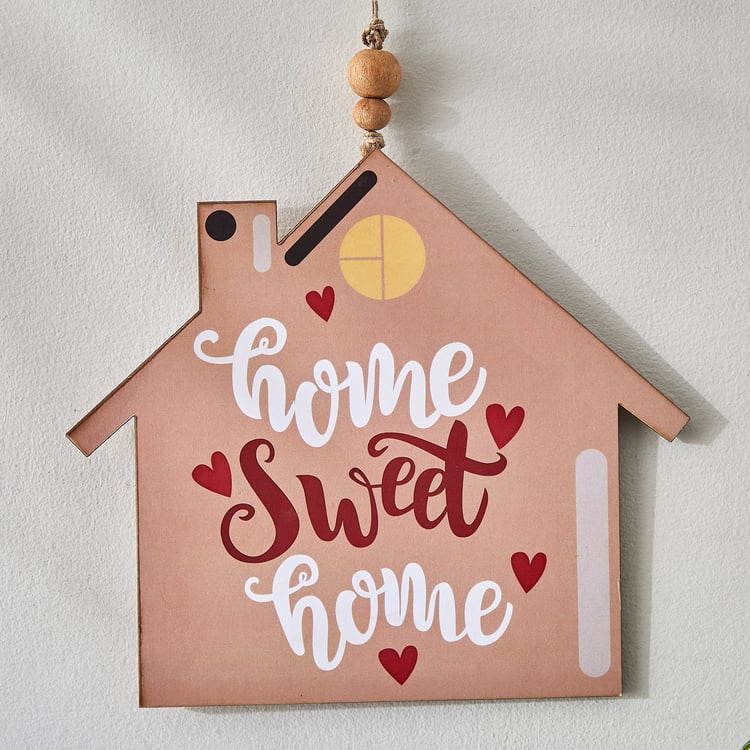 Garnet Interior Wooden Home Sweet Home Hanging Wall Accent