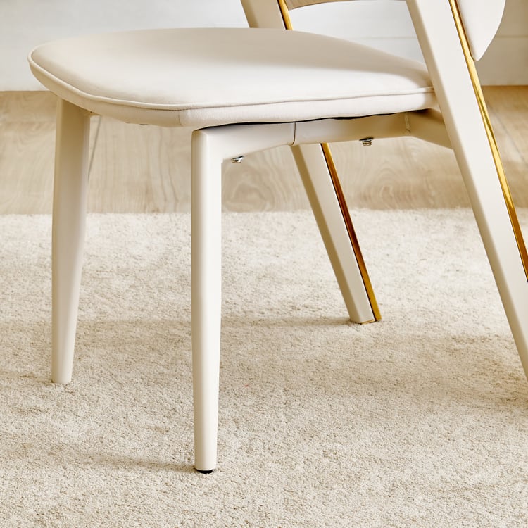 Modern Radiance NXT Set of 2 Fabric Dining Chairs - Cream