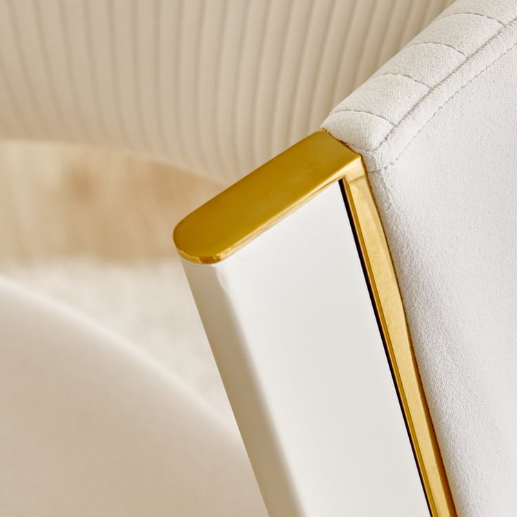 Modern Radiance NXT Set of 2 Fabric Dining Chairs - Cream