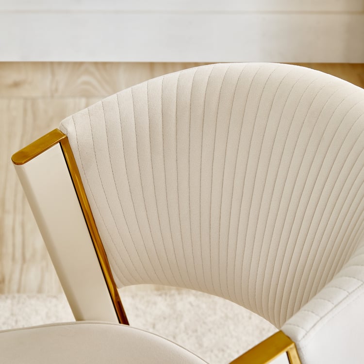 Modern Radiance NXT Set of 2 Fabric Dining Chairs - Cream