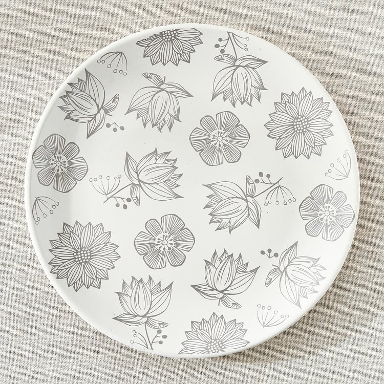 Corsica Flores Stoneware Floral Print Dinner Plate - 26cm