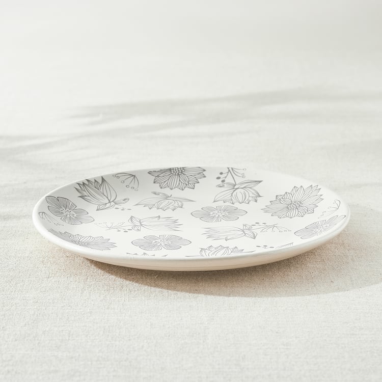 Corsica Flores Stoneware Floral Print Dinner Plate - 26cm