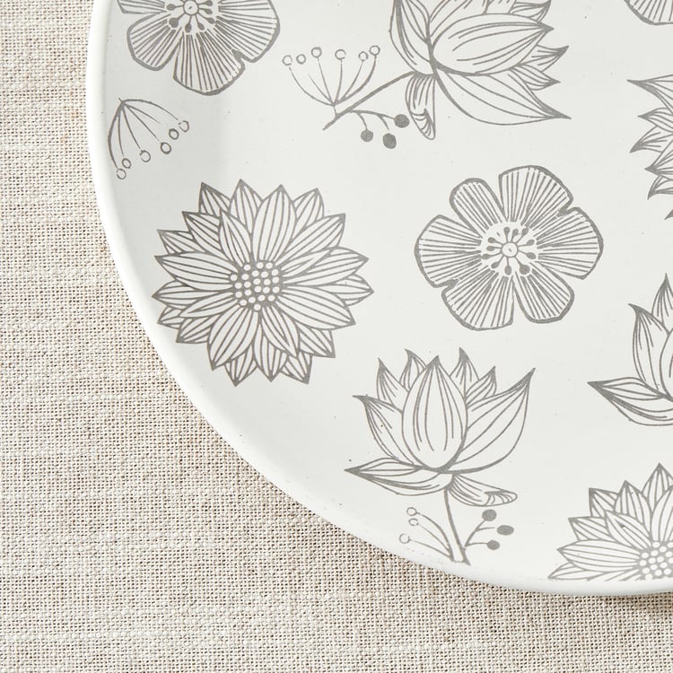 Corsica Flores Stoneware Floral Print Dinner Plate - 26cm