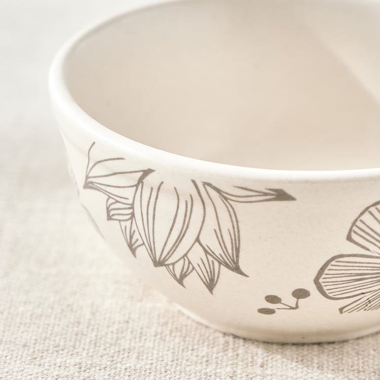 Corsica Flores Stoneware Floral Print Katori - 250ml