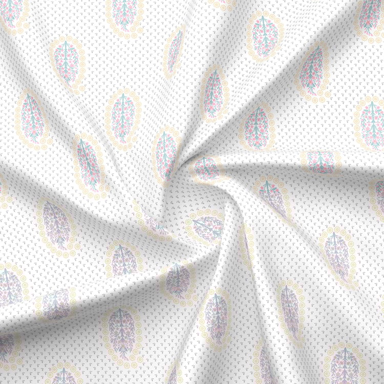 BOUTIQUE LIVING Indo Musk Kasturi Cotton 200TC Floral Print 3Pcs Super King Bedsheet Set