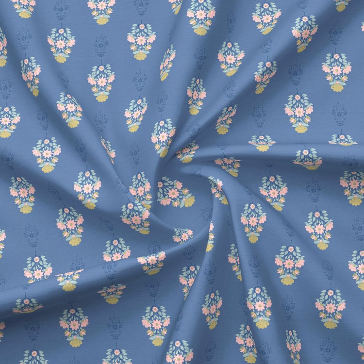 BOUTIQUE LIVING Indo Musk Kasturi Cotton 200TC Floral Print 3Pcs Super King Bedsheet Set