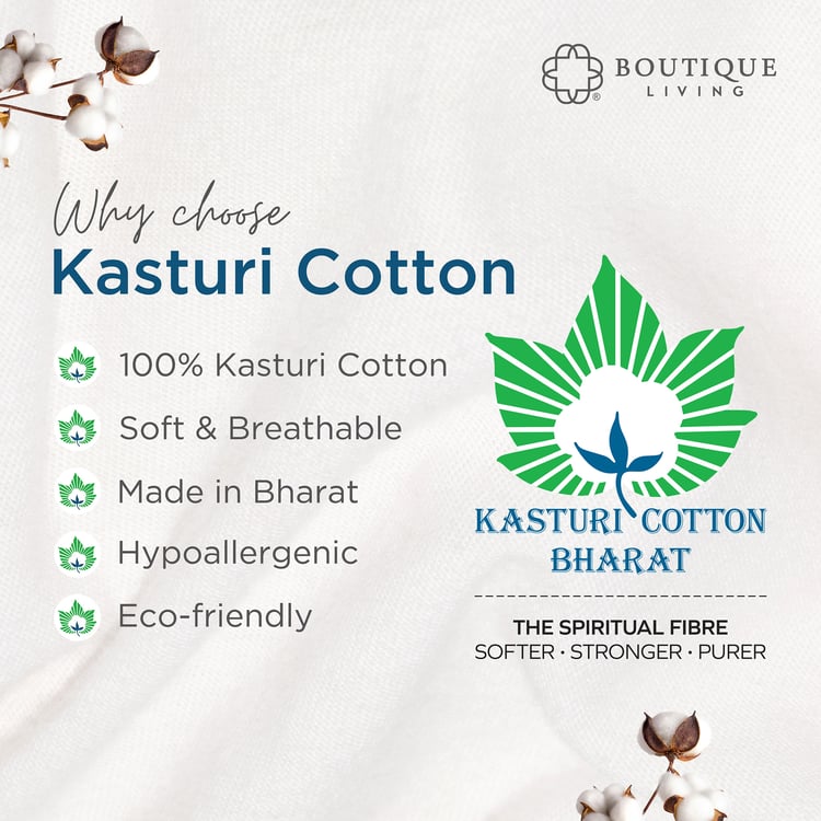 BOUTIQUE LIVING Indo Musk Kasturi Cotton 200TC Floral Print 3Pcs Super King Bedsheet Set
