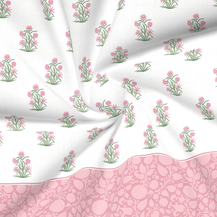 BOUTIQUE LIVING Royal Essence Cotton 400TC Floral Print 7Pcs Super King Bedsheet Set