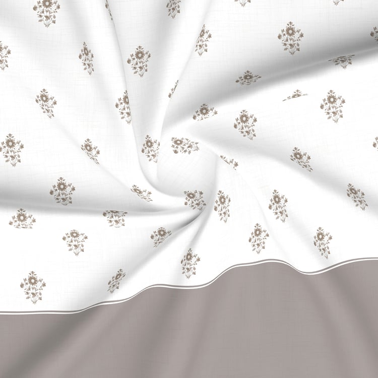 BOUTIQUE LIVING Royal Essence Cotton 400TC Floral Print 7Pcs Super King Bedsheet Set