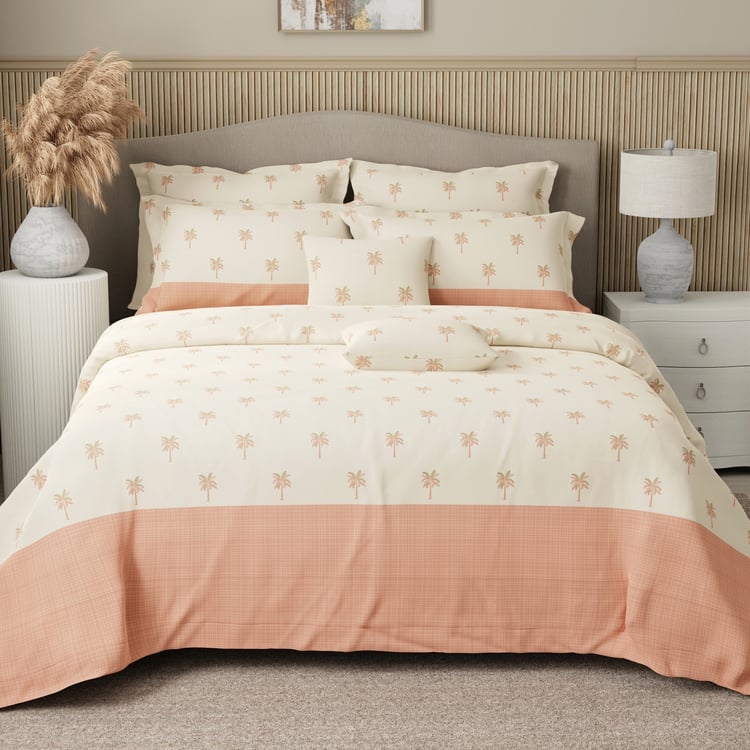 BOUTIQUE LIVING Royal Essence Cotton 400TC Printed 7Pcs Super King Bedsheet Set