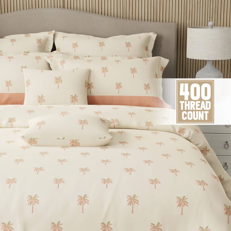 BOUTIQUE LIVING Royal Essence Cotton 400TC Printed 7Pcs Super King Bedsheet Set