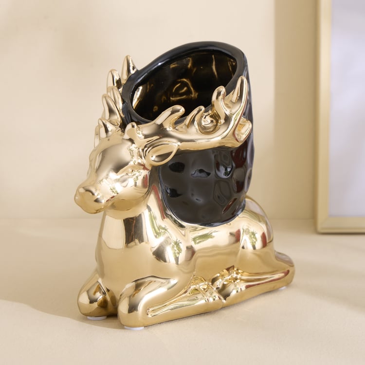 Brighton Rudo Ceramic Reindeer Pen Holder