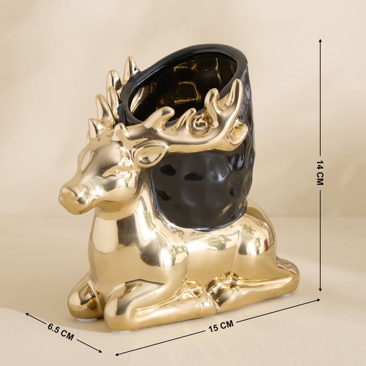 Brighton Rudo Ceramic Reindeer Pen Holder