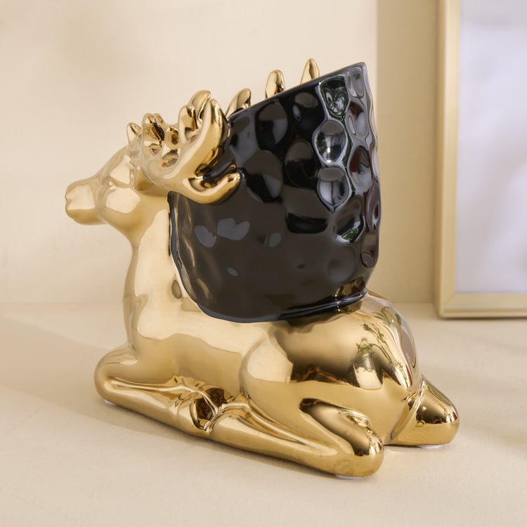 Brighton Rudo Ceramic Reindeer Pen Holder