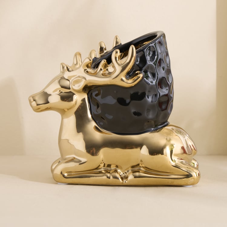 Brighton Rudo Ceramic Reindeer Pen Holder