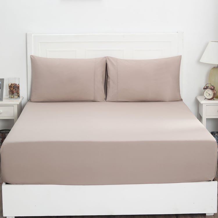 MASPAR Slumber Cotton 210TC 3Pcs Super King Bedsheet Set