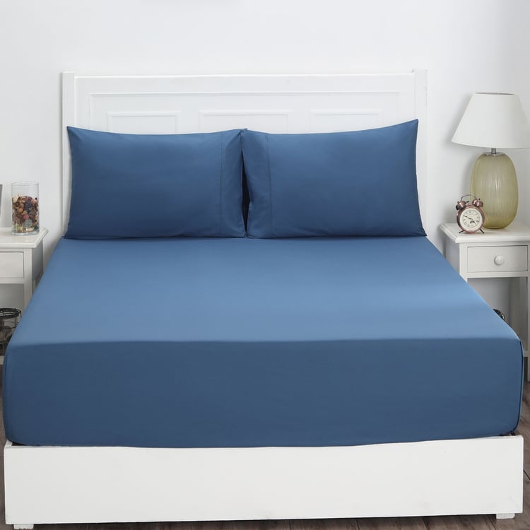 MASPAR Slumber Cotton 210TC 3Pcs Super King Bedsheet Set