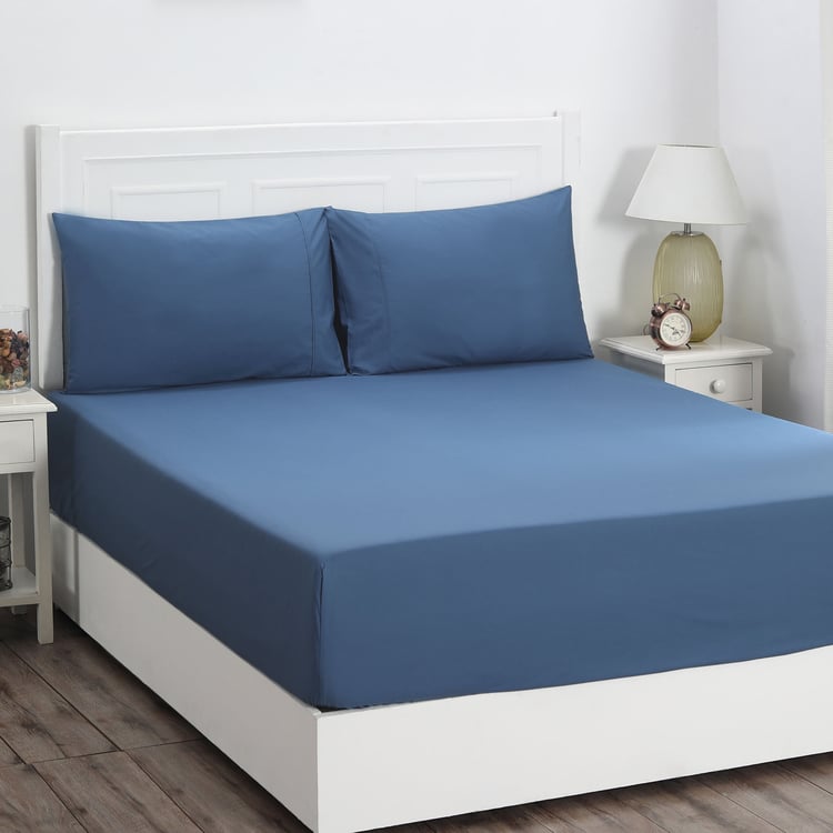 MASPAR Slumber Cotton 210TC 3Pcs Super King Bedsheet Set