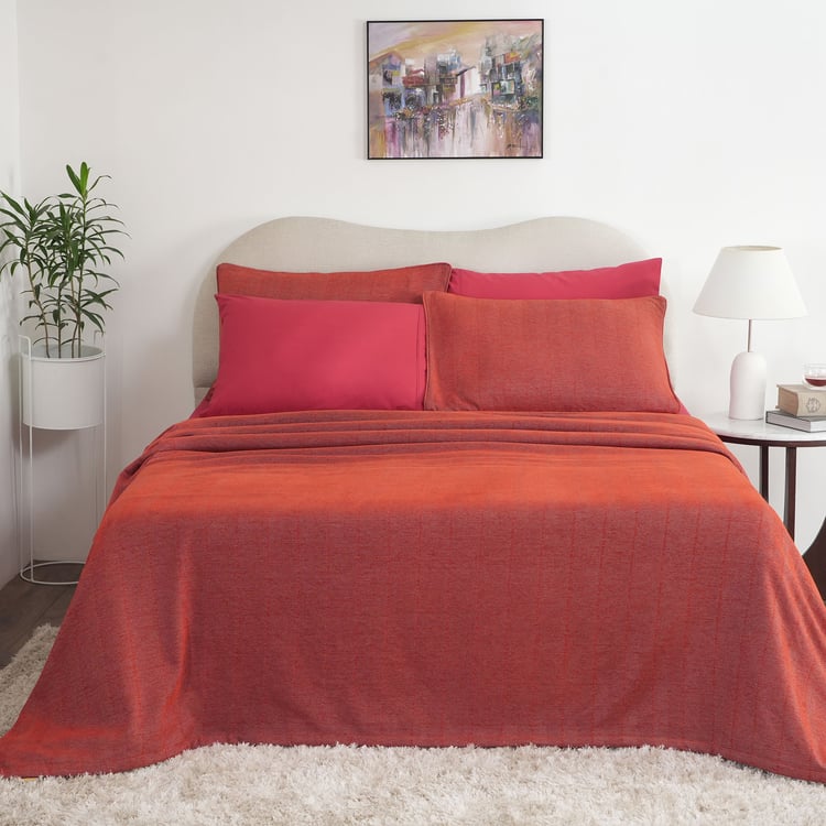 MASPAR Caroline Cotton Herringbone Double Bed Cover