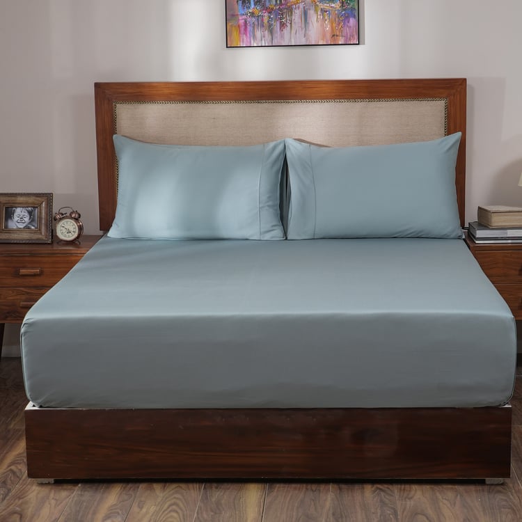 MASPAR Melina Cotton 400TC 3Pcs Super King Bedsheet Set