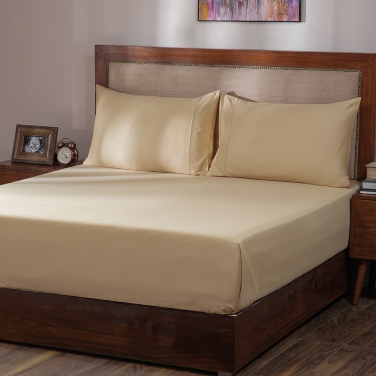 MASPAR Melina Cotton 400TC 3Pcs Super King Bedsheet Set