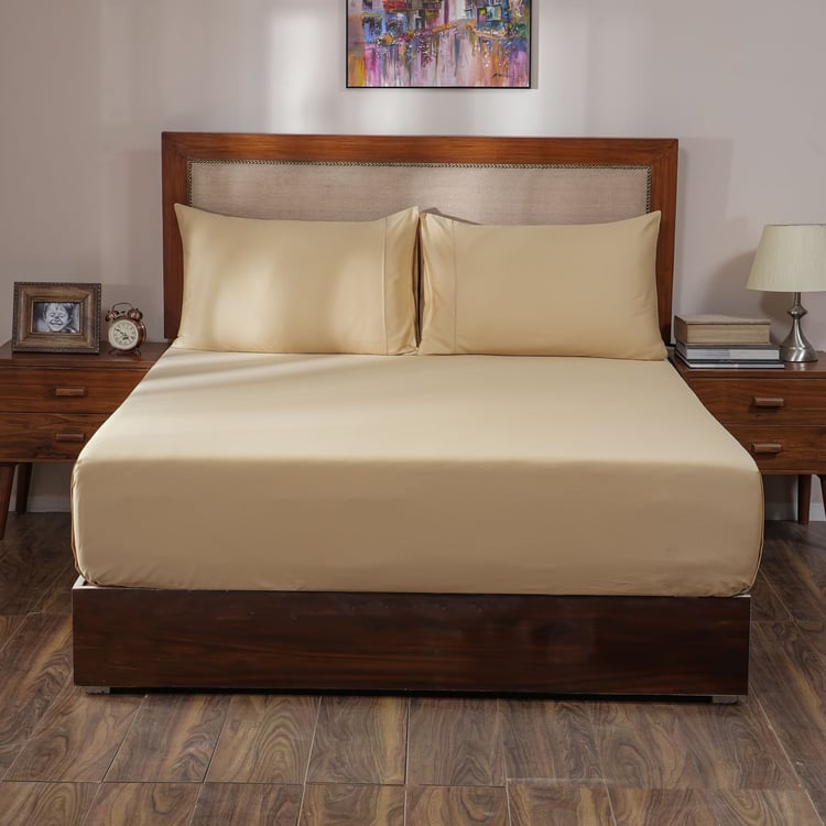 MASPAR Melina Cotton 400TC 3Pcs Super King Bedsheet Set