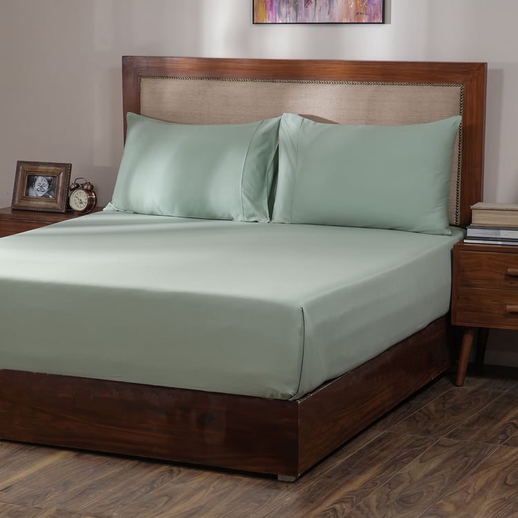 MASPAR Meline Cotton 400TC 3Pcs Super King Bedsheet Set