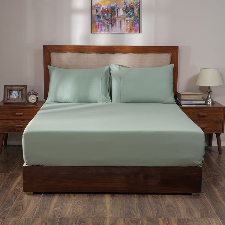 MASPAR Meline Cotton 400TC 3Pcs Super King Bedsheet Set
