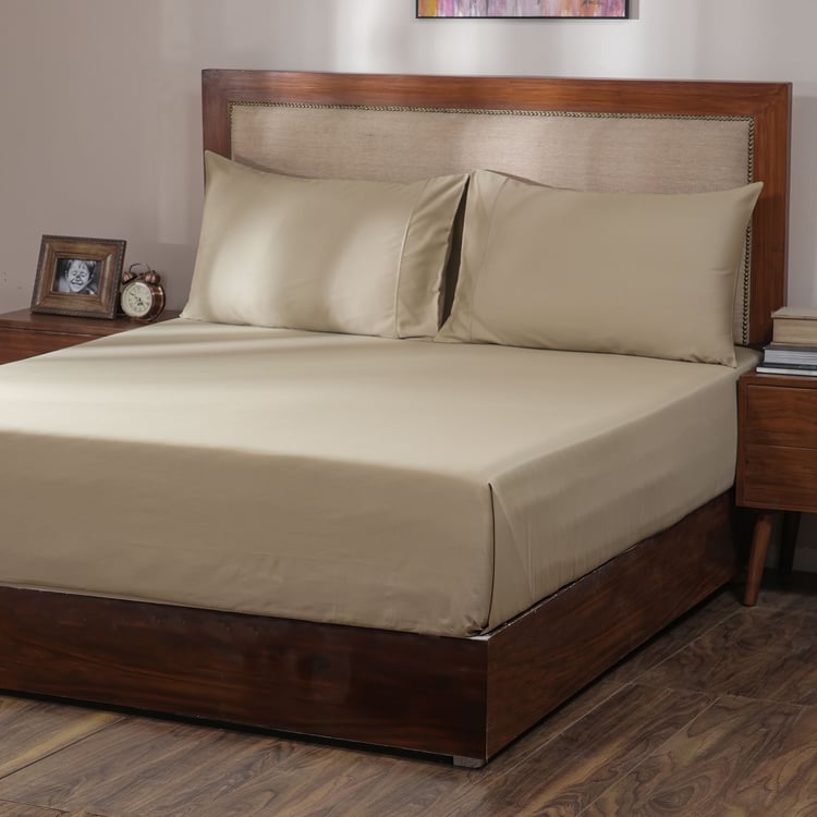 MASPAR Melina Cotton 400TC 3Pcs Super King Bedsheet Set