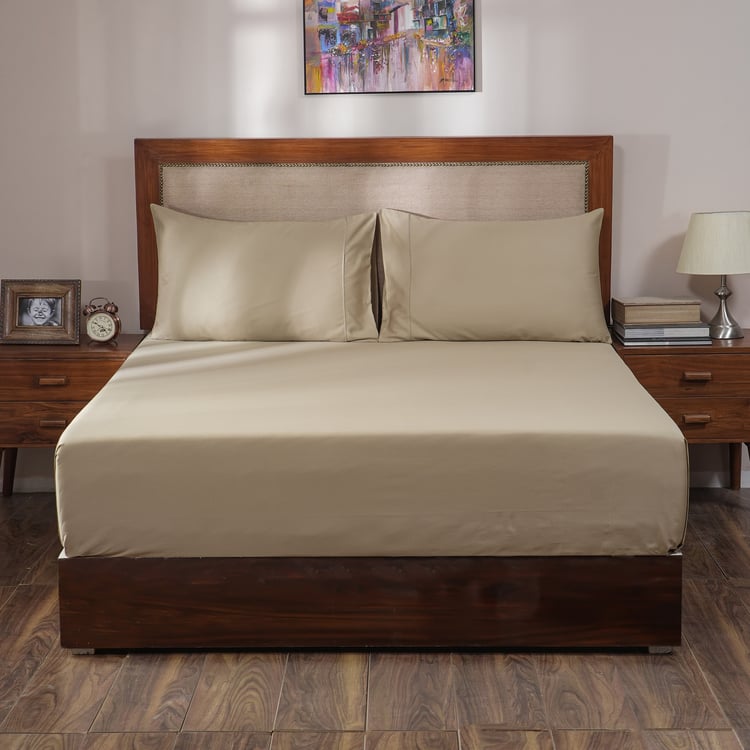 MASPAR Melina Cotton 400TC 3Pcs Super King Bedsheet Set