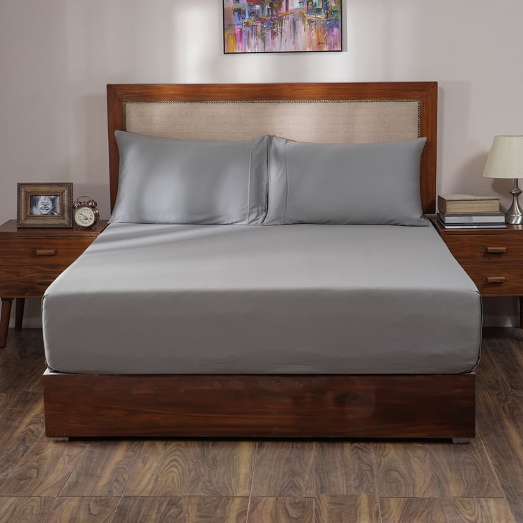 MASPAR Melina Cotton 400TC 3Pcs Super King Bedsheet Set
