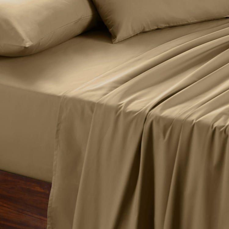 MASPAR Slumber Cotton 200TC 3Pcs Queen Bedsheet Set