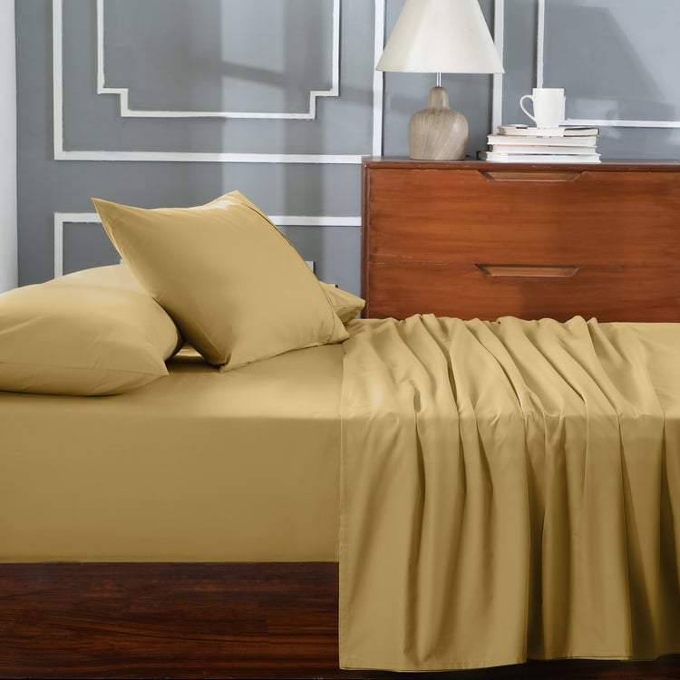 MASPAR Slumber Cotton 200TC 3Pcs Queen Bedsheet Set