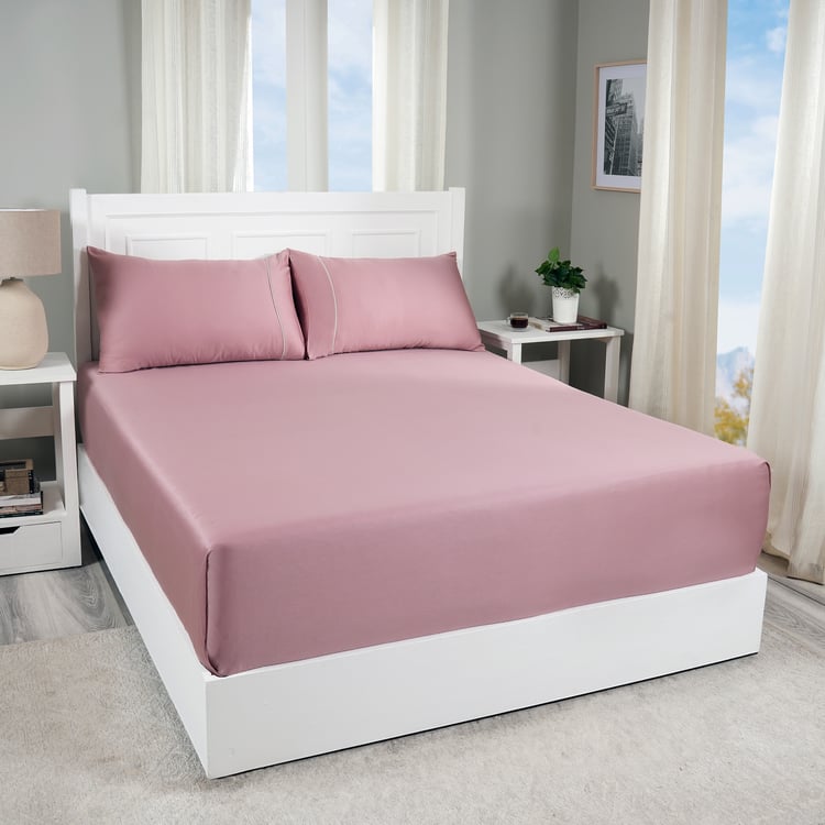 MASPAR Viola Cotton 300TC 2Pcs Single Bedsheet Set
