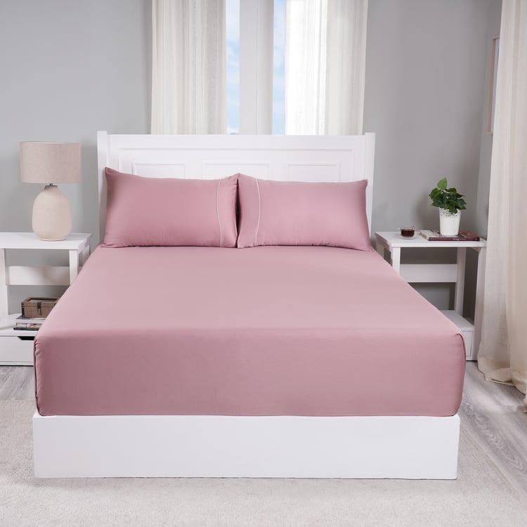 MASPAR Viola Cotton 300TC 2Pcs Single Bedsheet Set