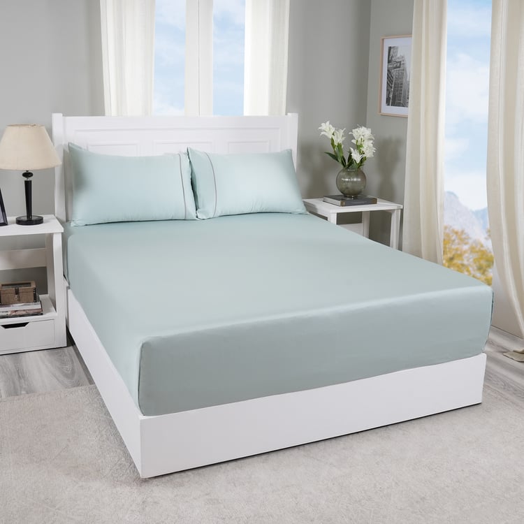 MASPAR Viola Cotton 300TC 2Pcs Single Bedsheet Set