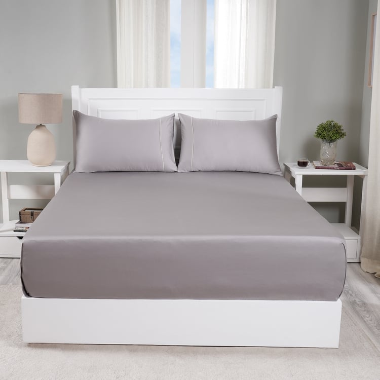 MASPAR Viola Cotton 300TC 2Pcs Single Bedsheet Set