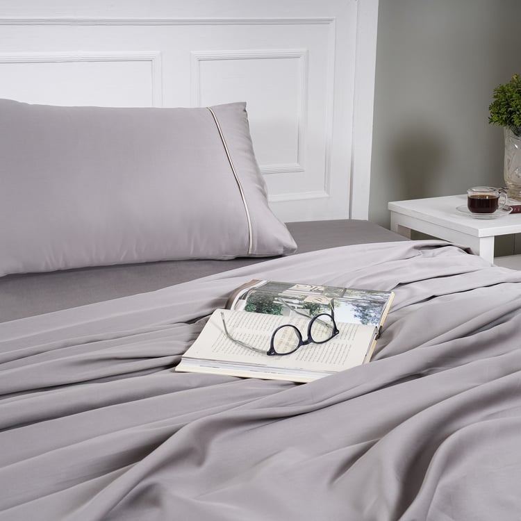 MASPAR Viola Cotton 300TC 2Pcs Single Bedsheet Set