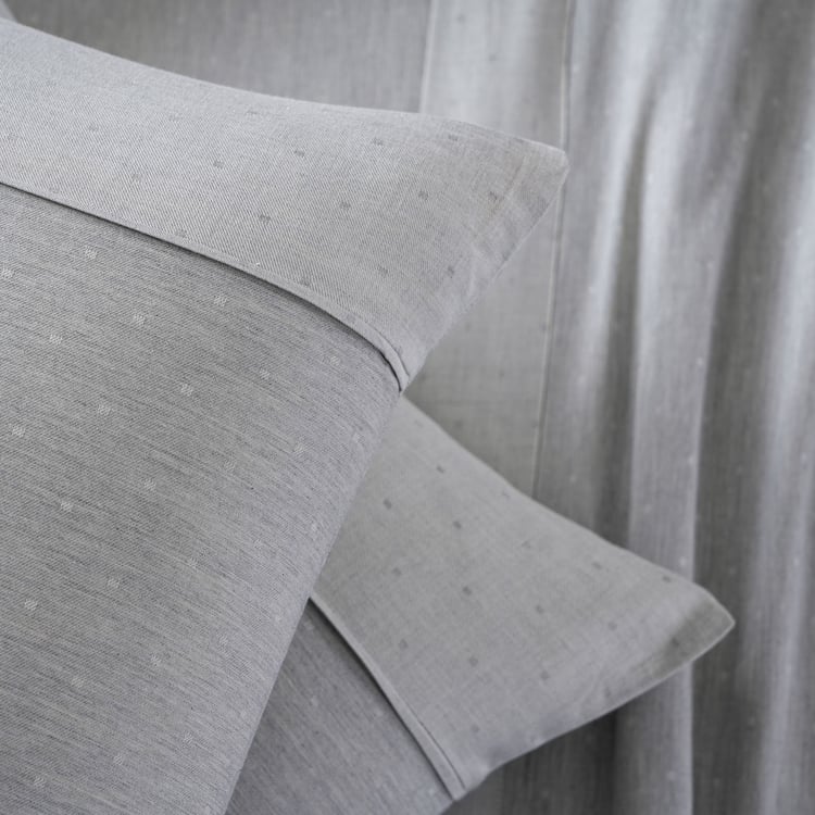 MASPAR Muted Dot Cotton 300TC Woven 3Pcs Super King Bedsheet Set